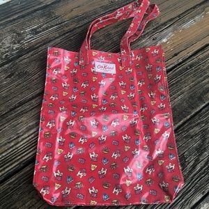 Cath Kidston Red Royal Stanley Dog Jubilee Tote Purse Bag Coated Cotton Rare